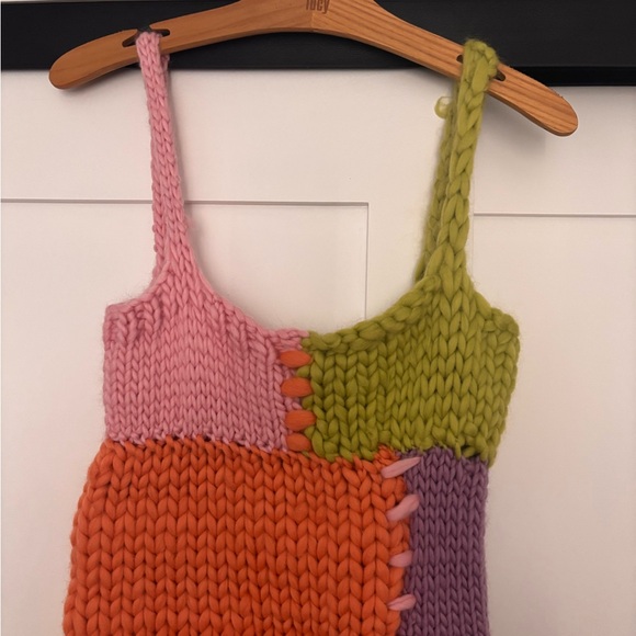 HOPE MACAULAY Mermaid Patchwork Knit Dress - Picture 6 of 15